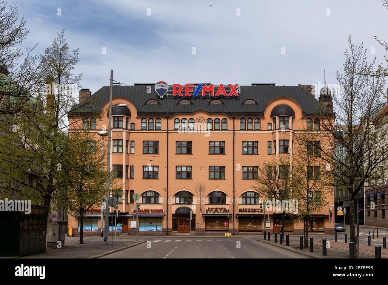 Old buildings in Finnish capital city, Helsinki, have been built during a long period of time. Each building shows popular architecture to it's era. Stock Photo