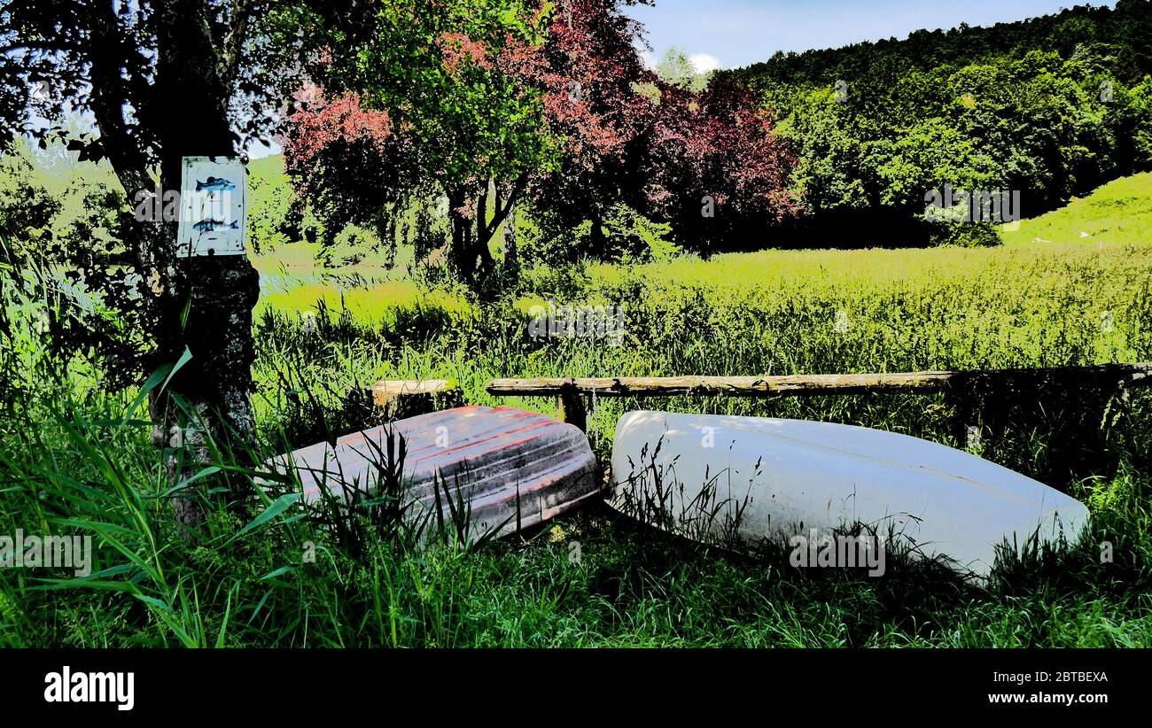 Pond Of Dizimieu Digitally Filtered View Isere France Stock Photo pond-of-dizimieu-digitally-filtered-view-isere-france-stock-photo