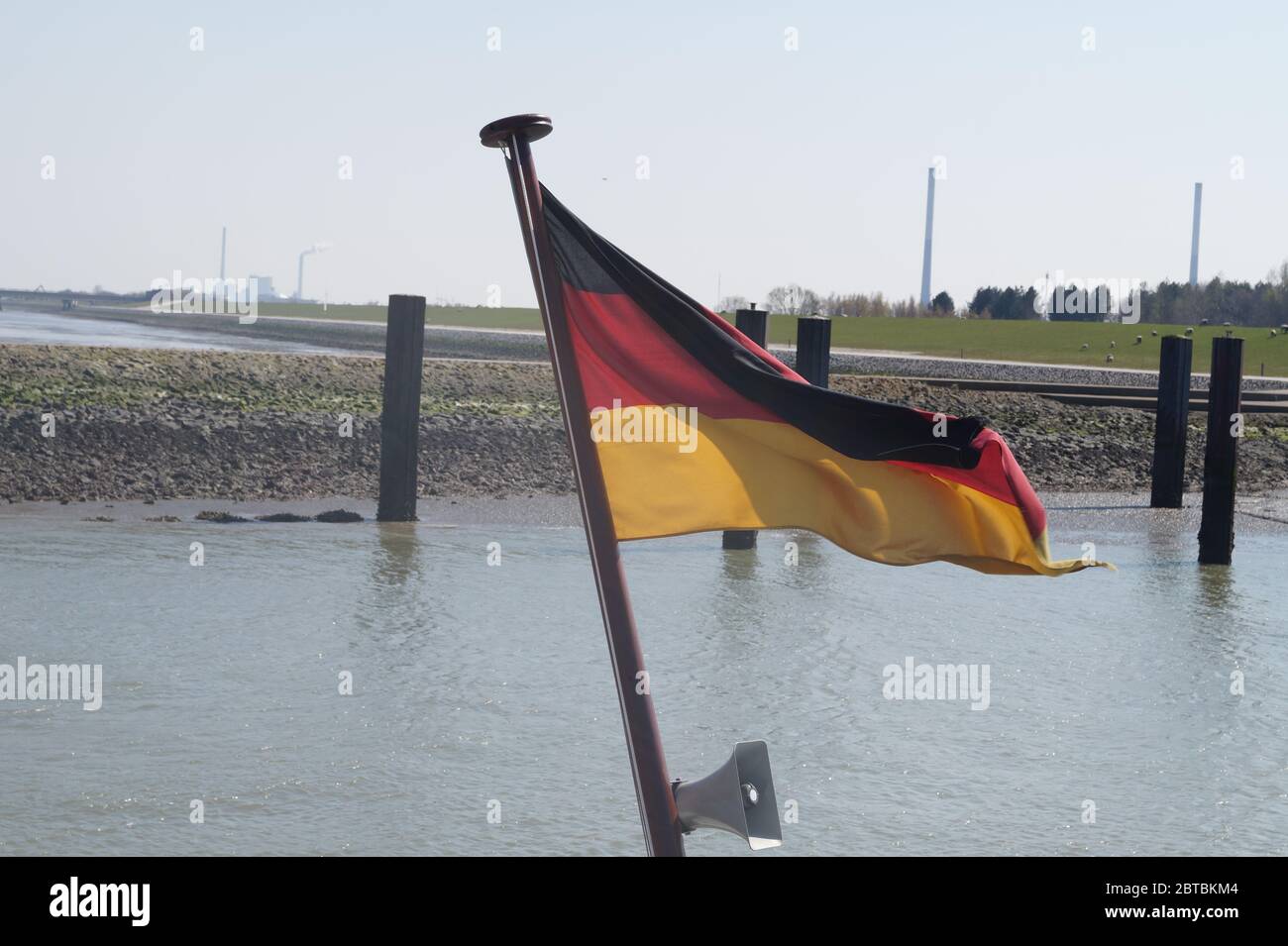 Flagge der Bundesrepublik Deutschland Stock Photo