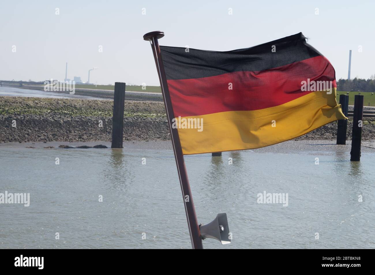 Flagge der Bundesrepublik Deutschland Stock Photo