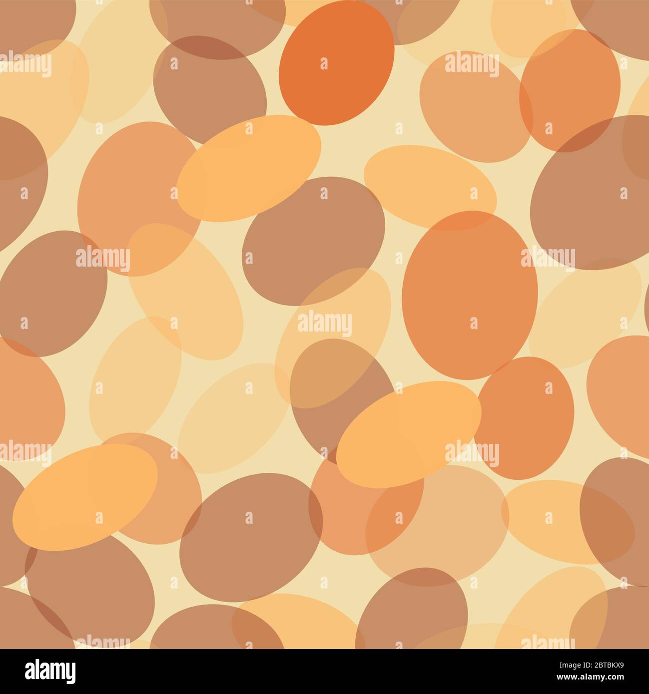 Orange Abstract Seamless Pattern with spots. Vector Endless Background. Holiday Illustration. surface pattern design Stock Vector