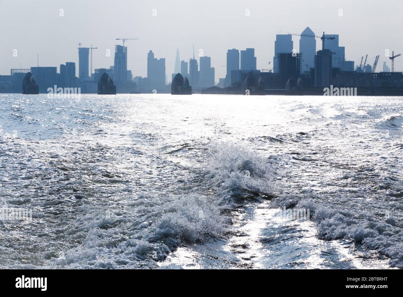 Monochrome london skyline Stock Photo