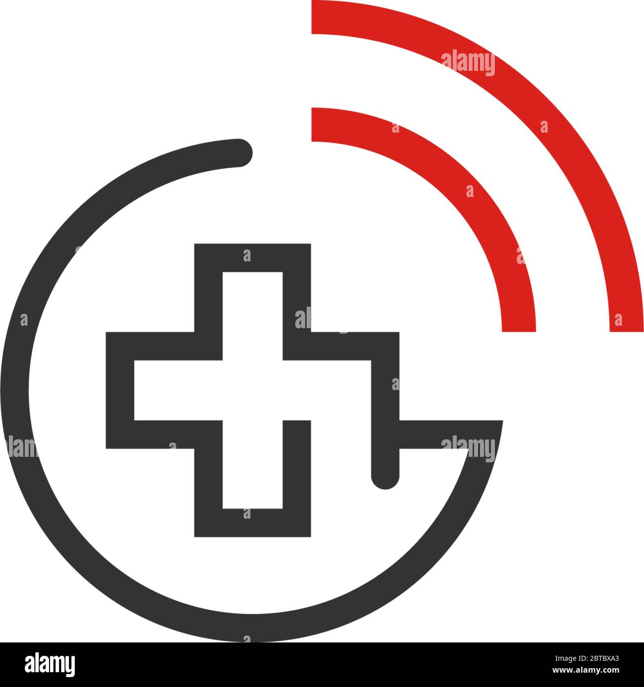 G plus  connection logo icon illustration Stock Vector