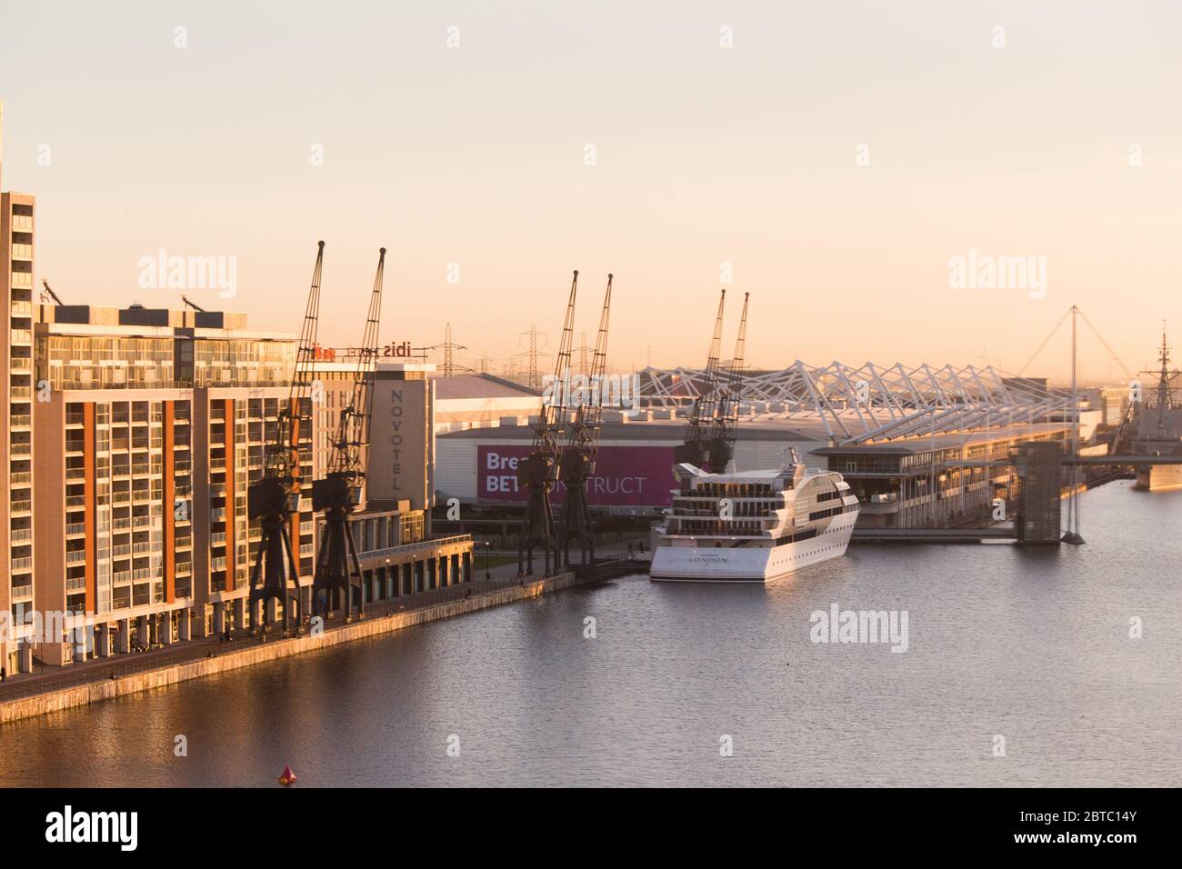 ExCeL London is an exhibition and international convention centre in the Custom House area of Newham, East London Stock Photo