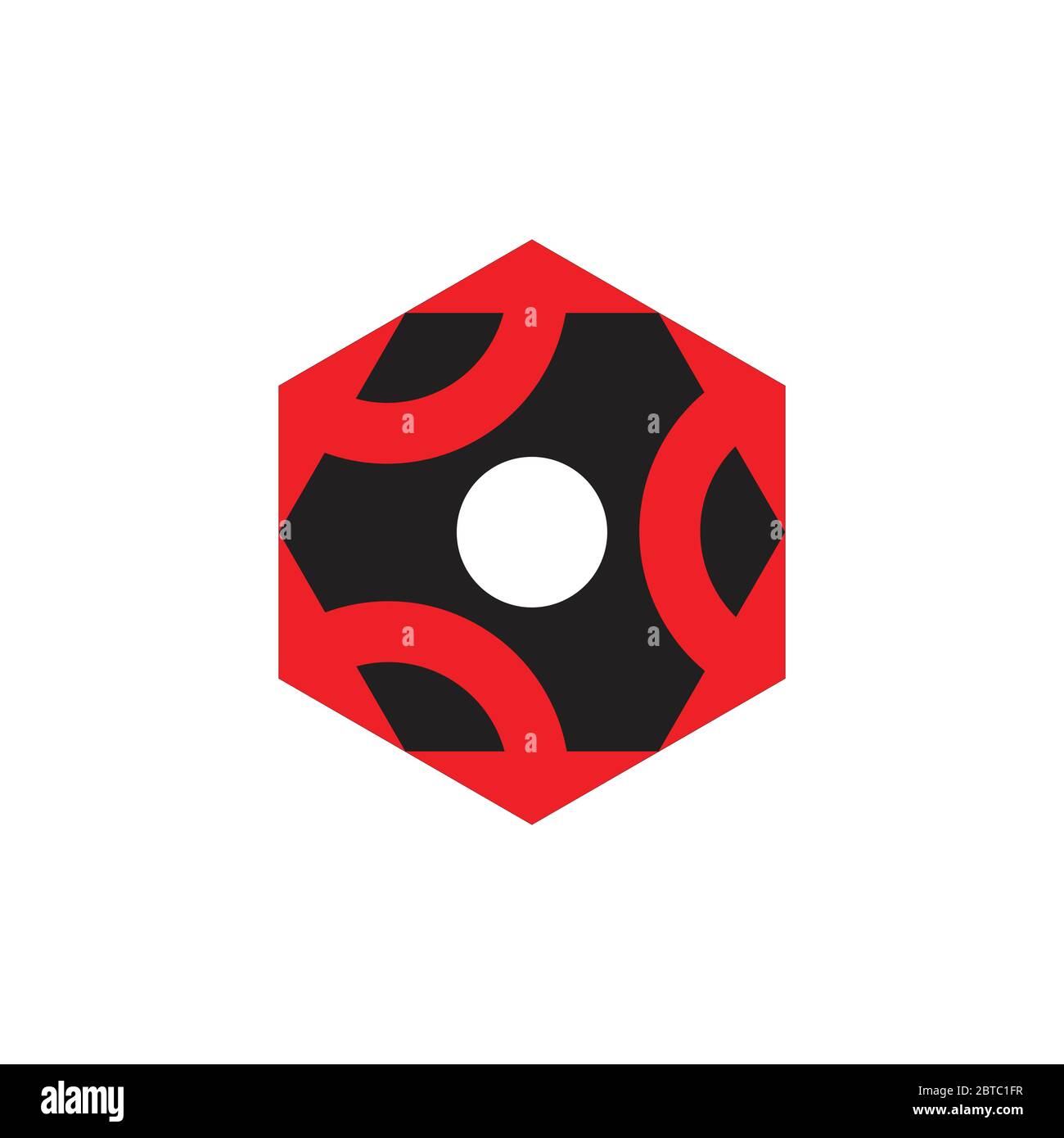 hexagonal geometric arrows logo vector Stock Vector Image & Art - Alamy