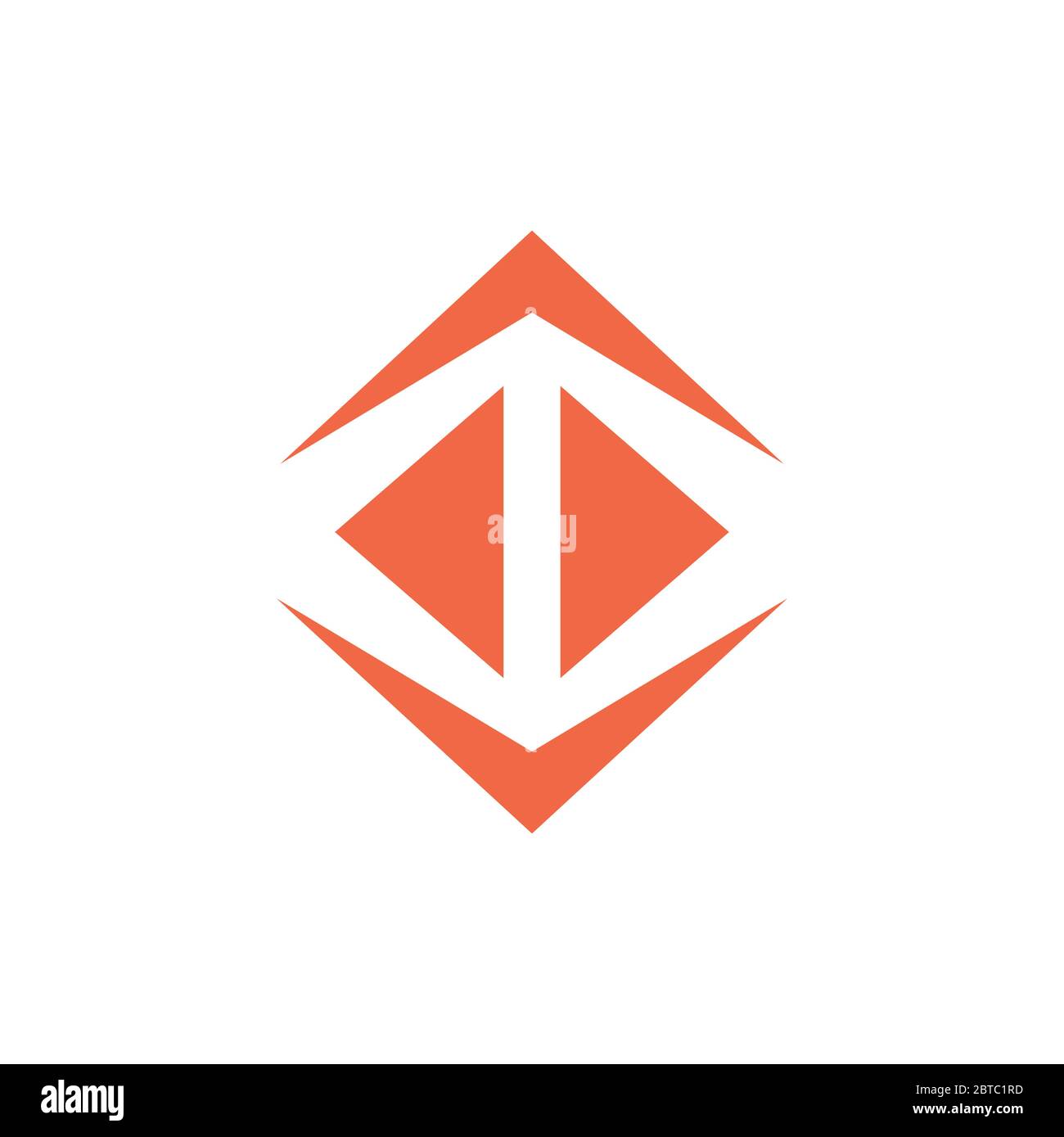 arrow geometric polygonal triangles logo vector Stock Vector Image ...