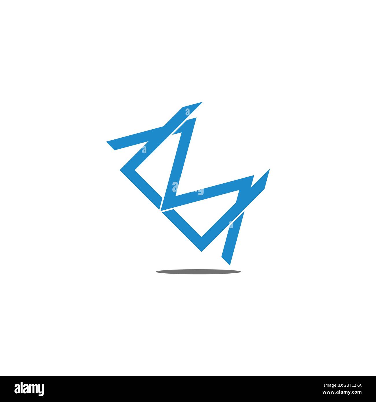 letter cm simple linked overlap design symbol vector Stock Vector