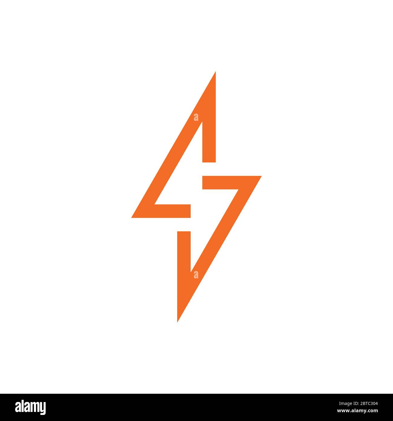letter s thunder shape geometric line design logo vector Stock Vector