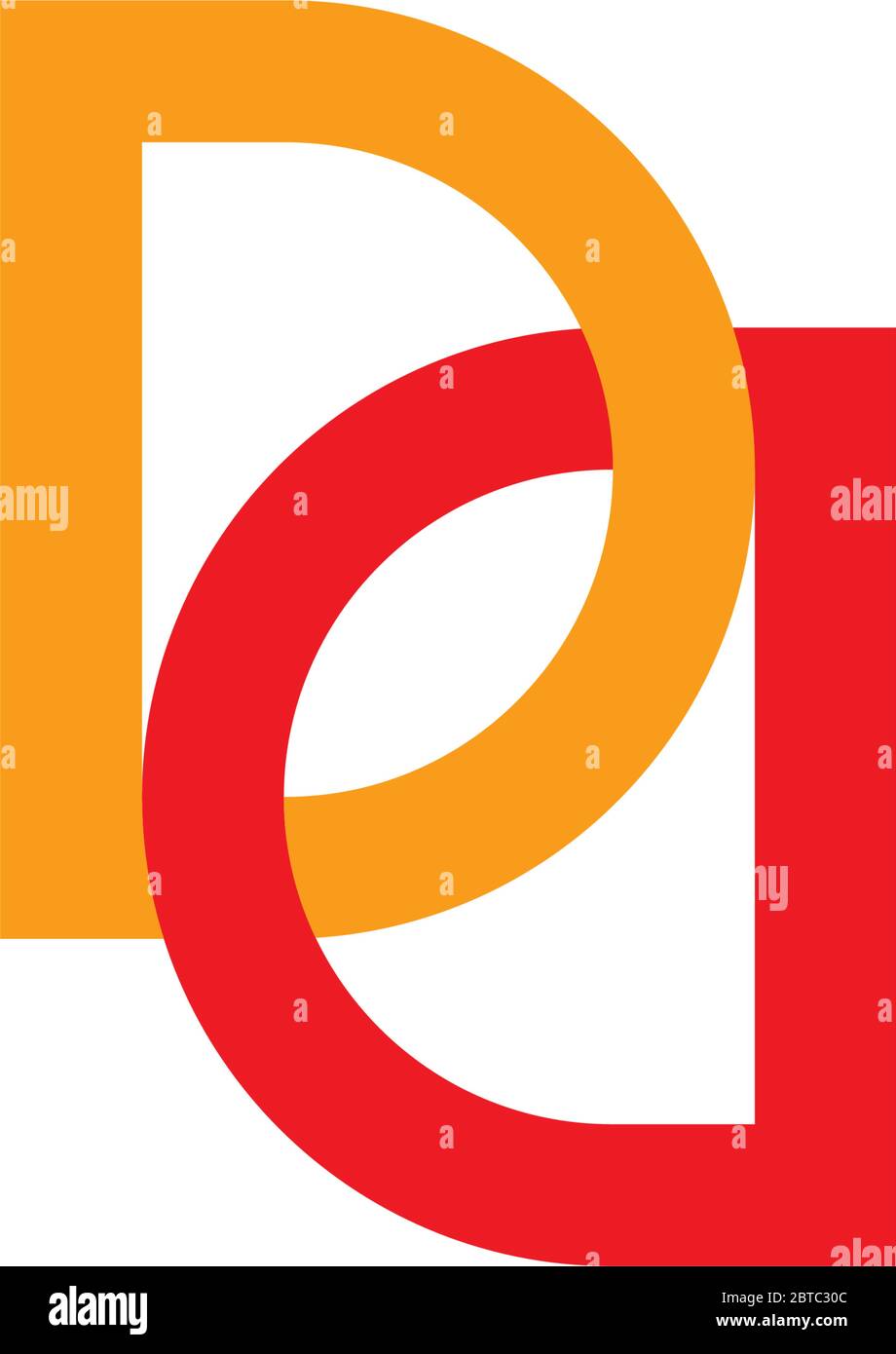 letter dd linked colorful logo vector Stock Vector Image & Art - Alamy