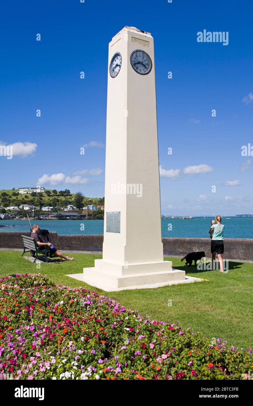 Watson Memorial in Devonport District,Auckland,North Island,New Zealand Stock Photo