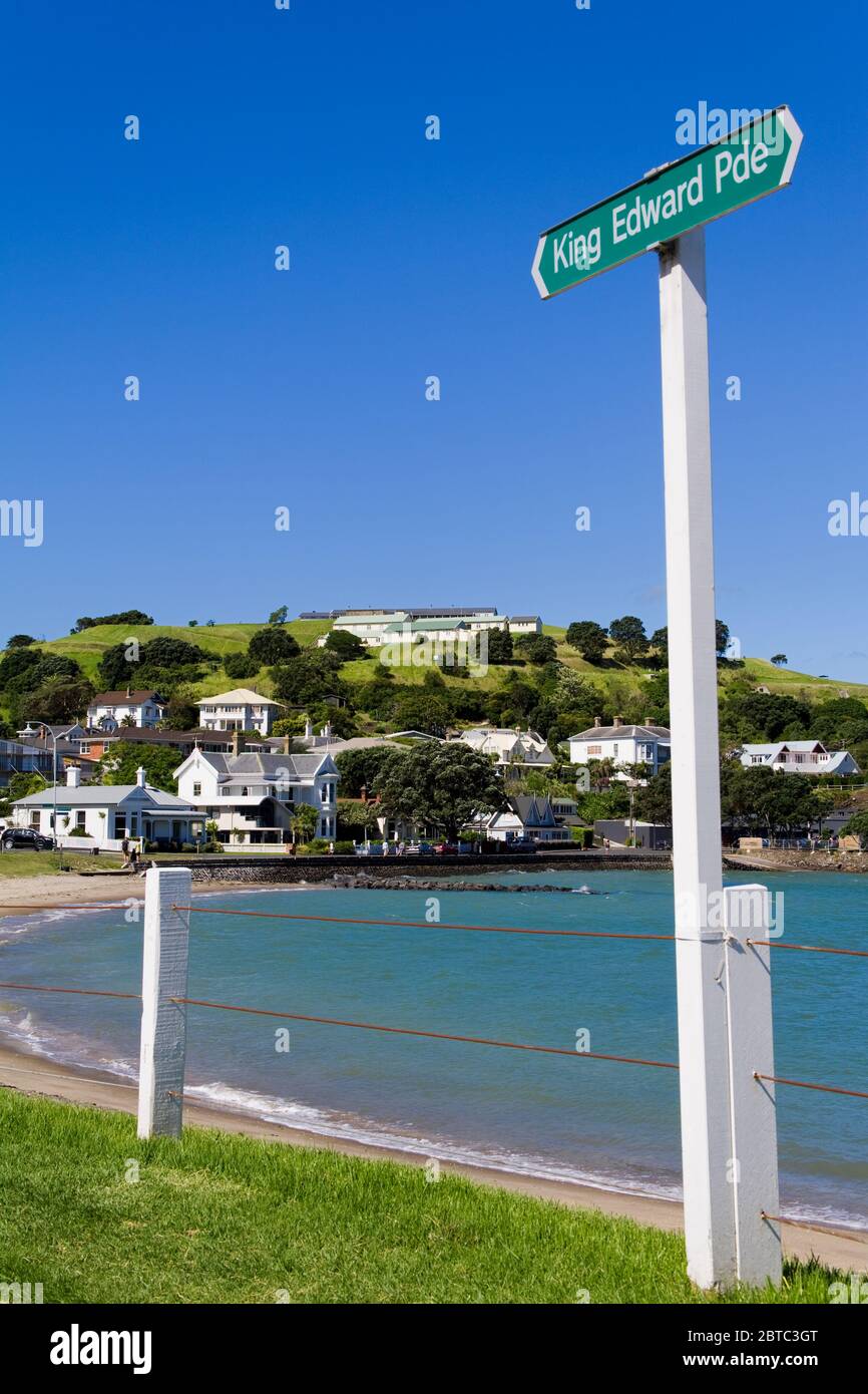 Duders Beach at North Head Historic Reserve,Devonport District,Auckland,North Island,New Zealand Stock Photo