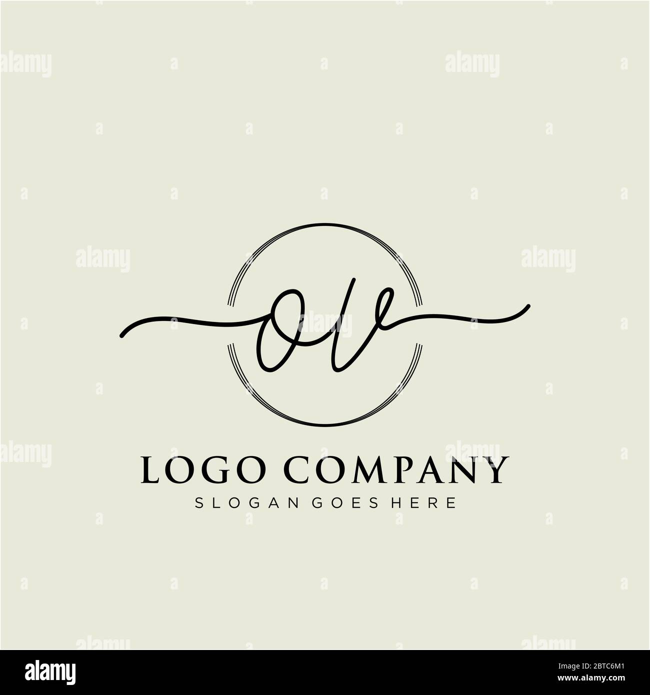 Ov initials logo hires stock photography and images Alamy