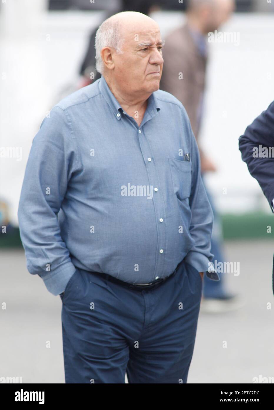 A CORUNA SPAIN JULY 27.Portrait of Amancio Ortega founder of Inditex and the Zara group s best known clothing store chain on July 27 2012 Stock Photo Alamy