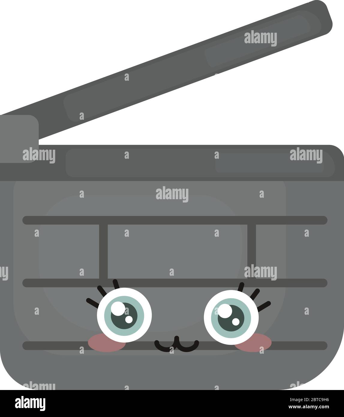 Clapperboard , illustration, vector on white background Stock Vector