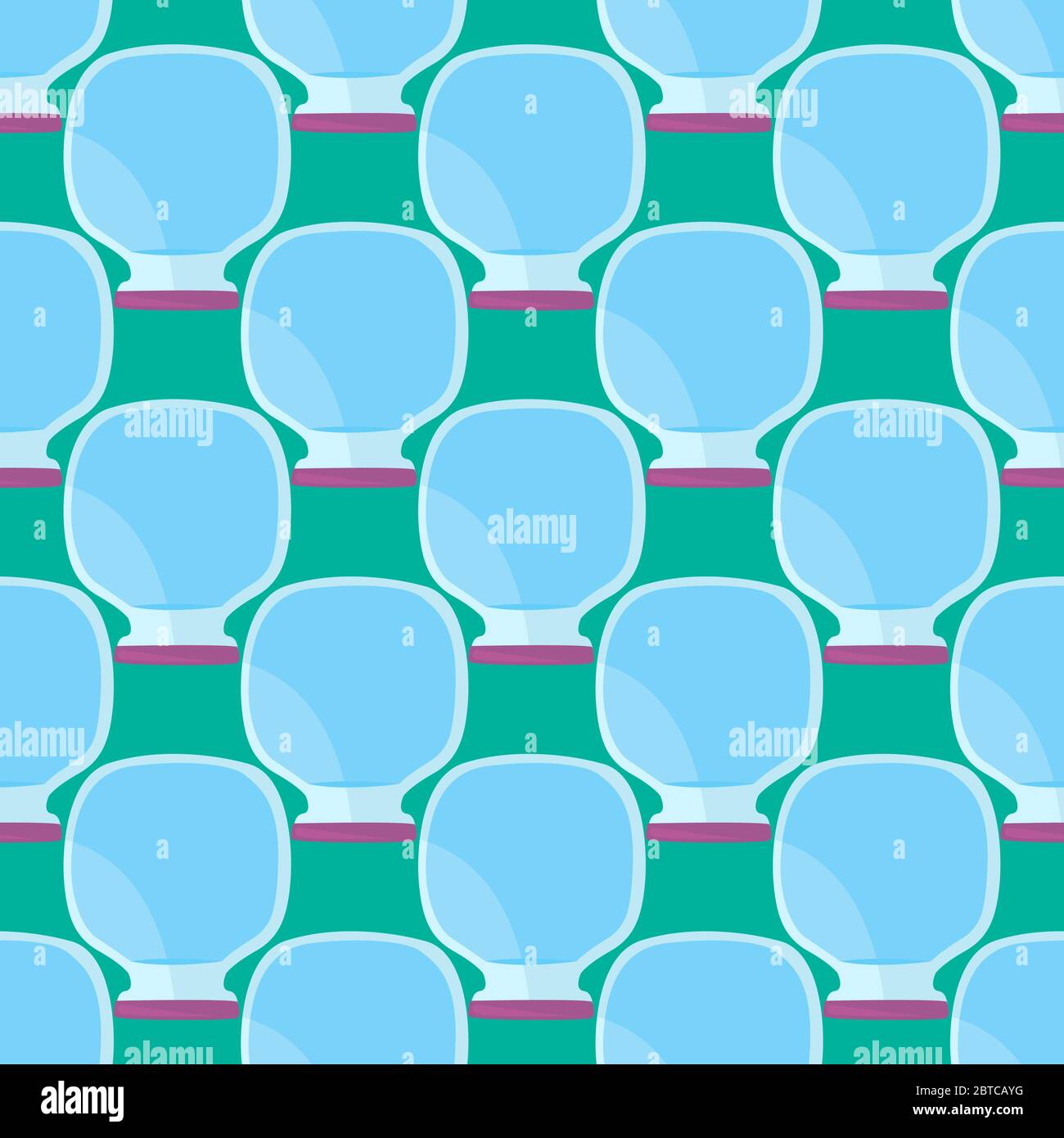 Empty jars pattern , illustration, vector on white background Stock Vector