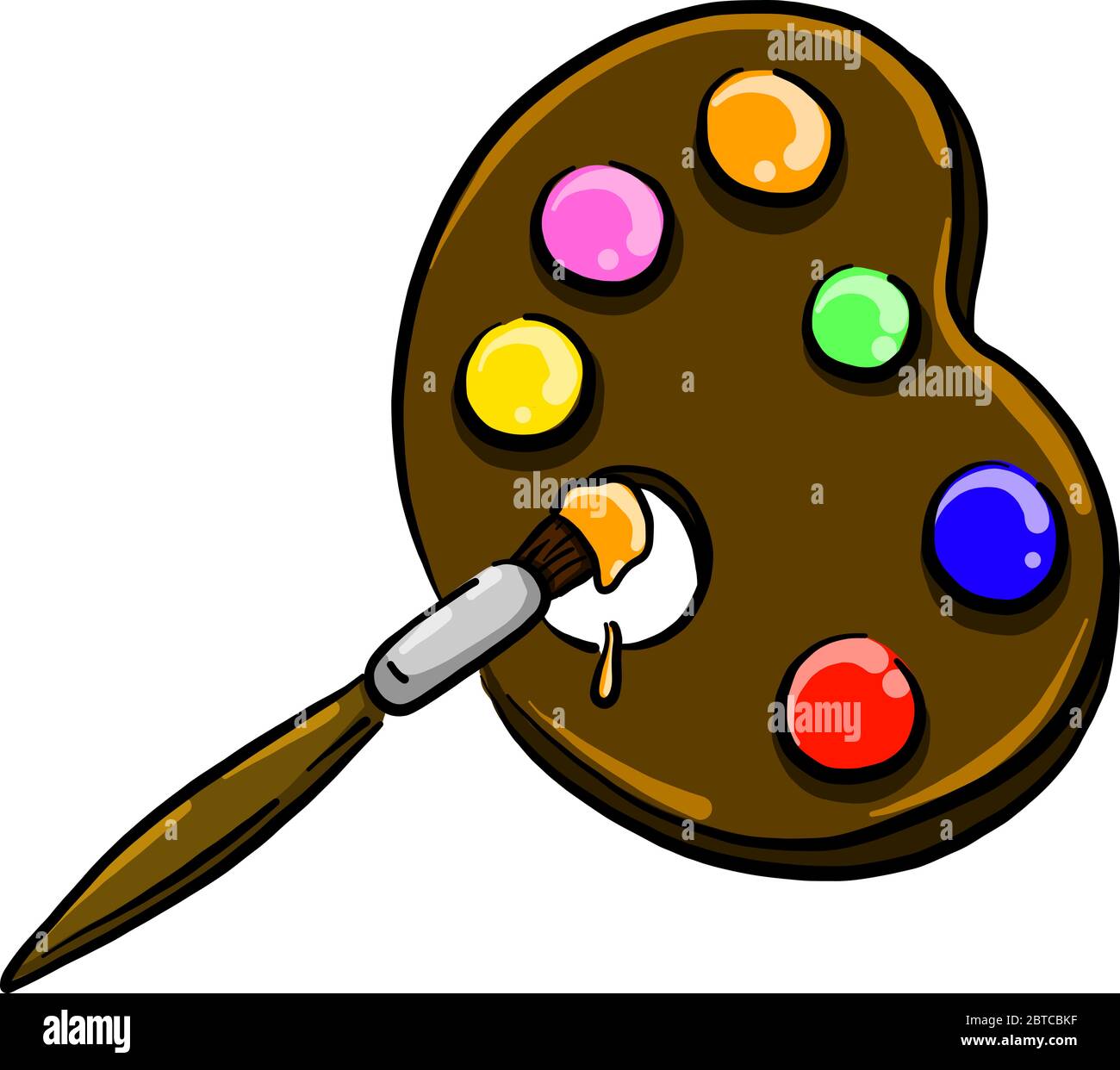 Color palette , illustration, vector on white background Stock Vector ...