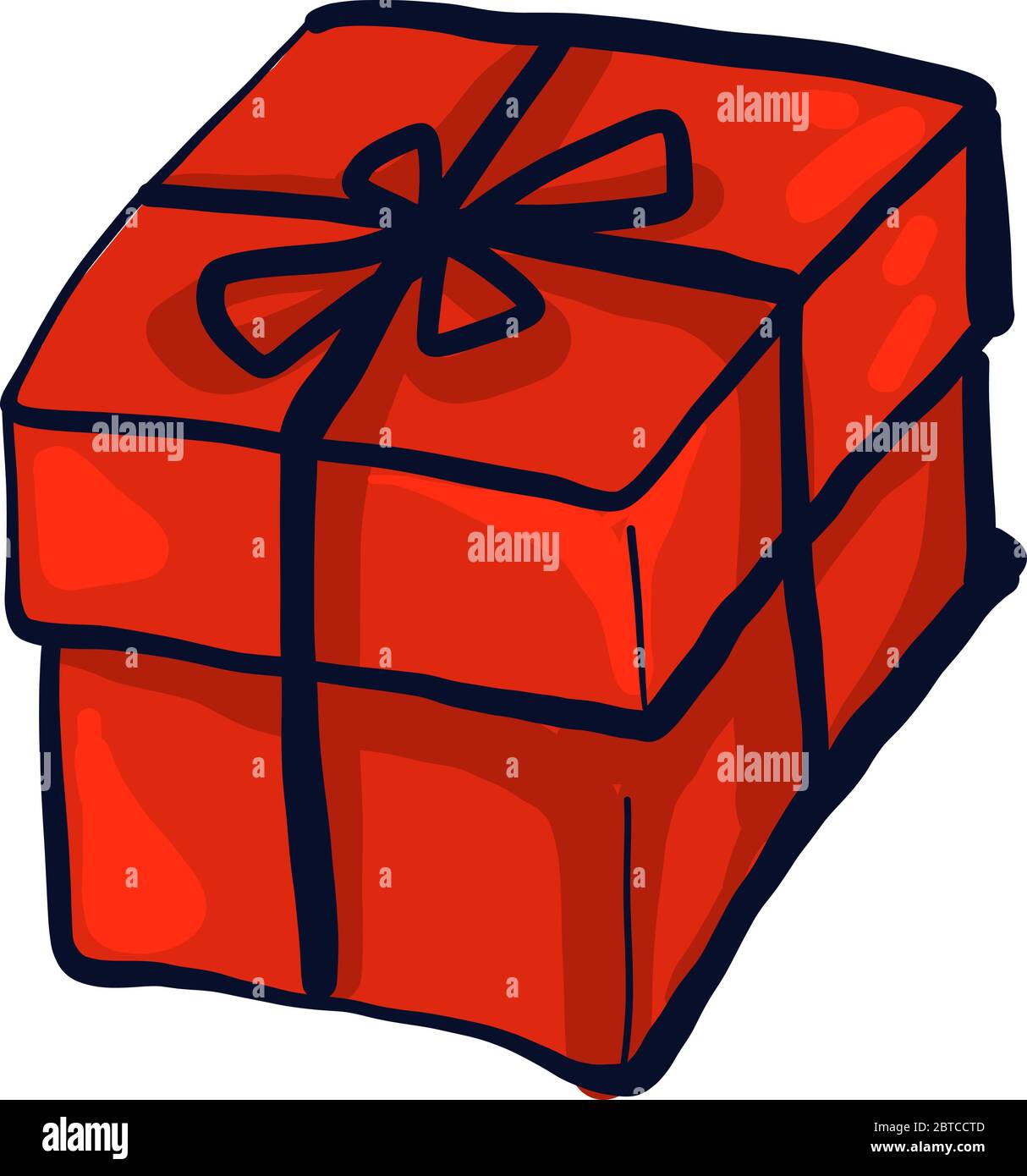 Festive gift box vector vectors hi-res stock photography and images - Alamy