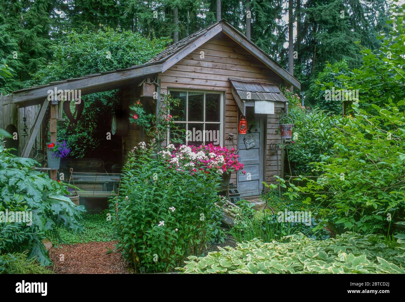 Garden Shed Stock Photo