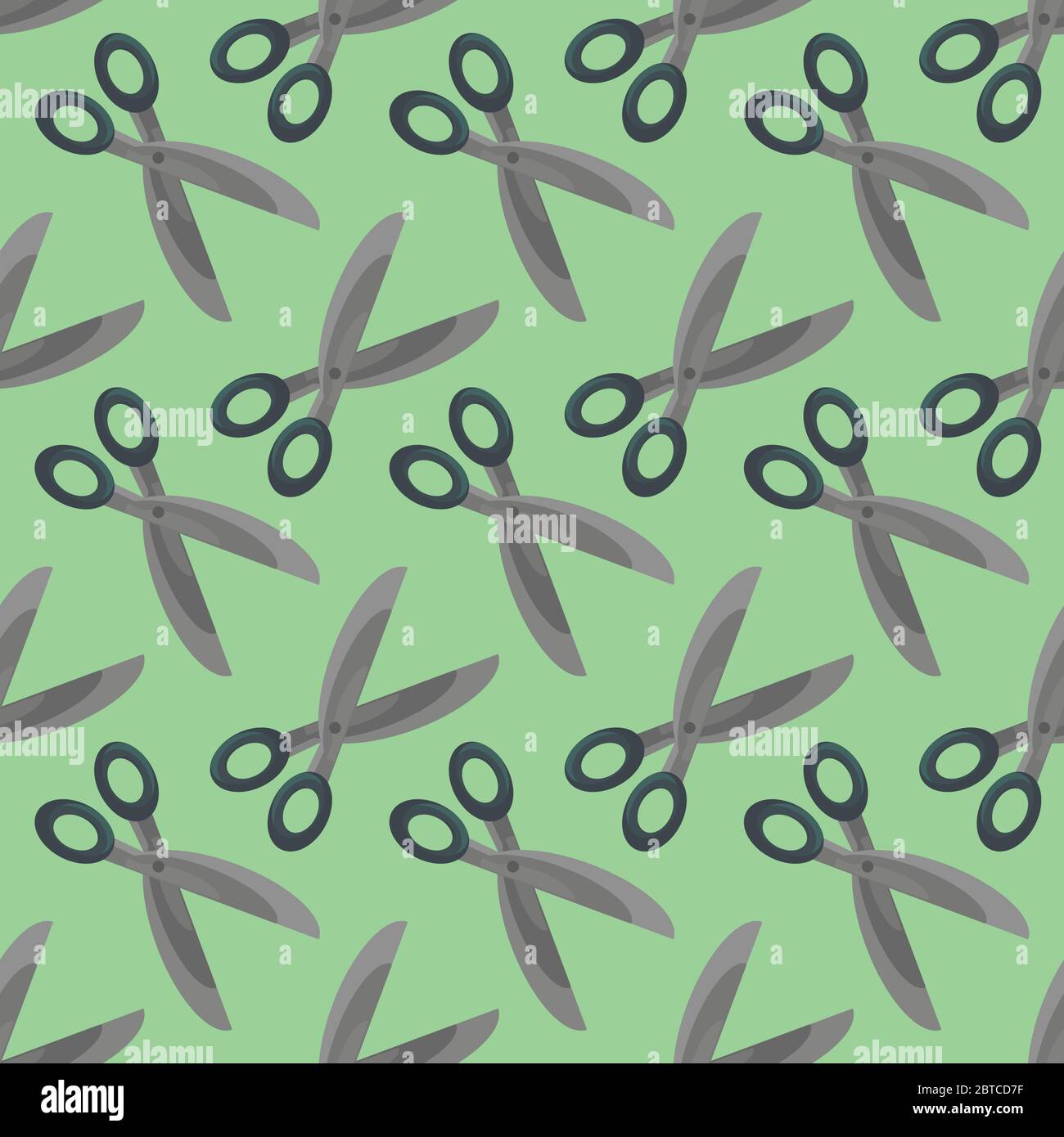 Scissors pattern , illustration, vector on white background Stock Vector