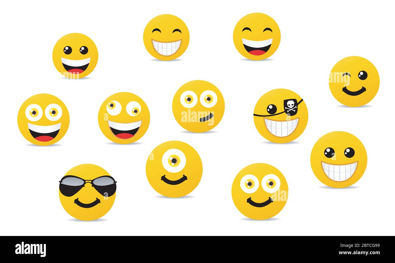 Smile icons set vector illustration Stock Vector Image & Art - Alamy