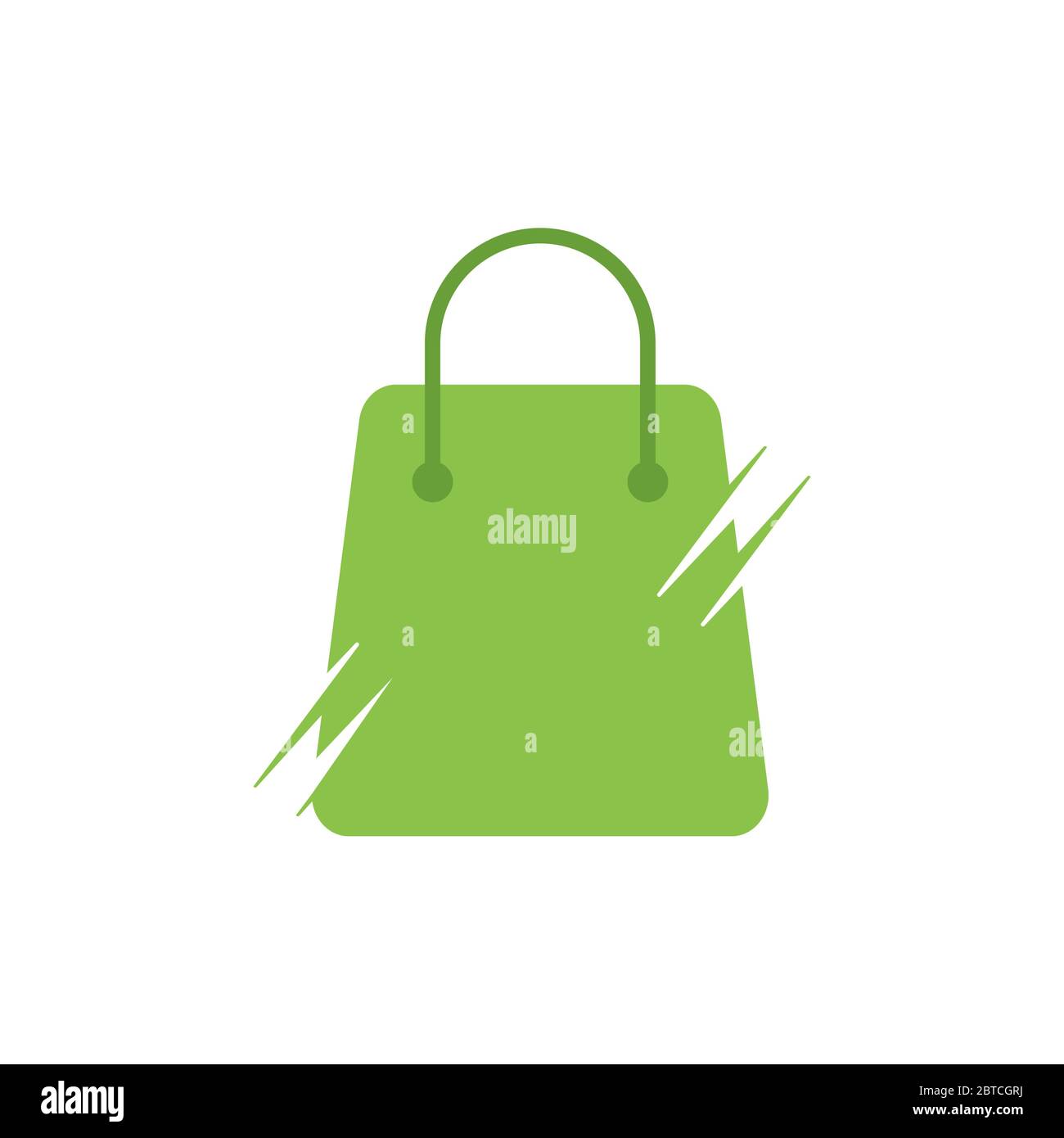 shopping bag vector design template illustration Stock Vector Image