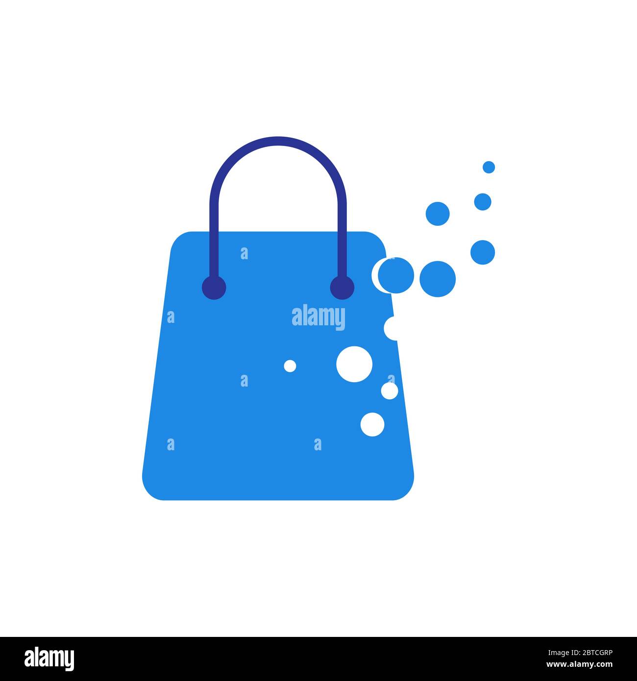 shopping bag vector design template illustration Stock Vector Image