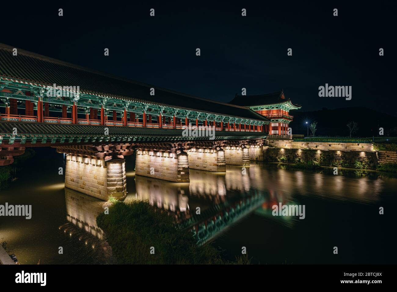 Gyeongju, South Korea - 22 May 2020: The Woljeonggyo Bridge was destroyed at one point, but has been well restored and is a worthwhile sight to add to Stock Photo
