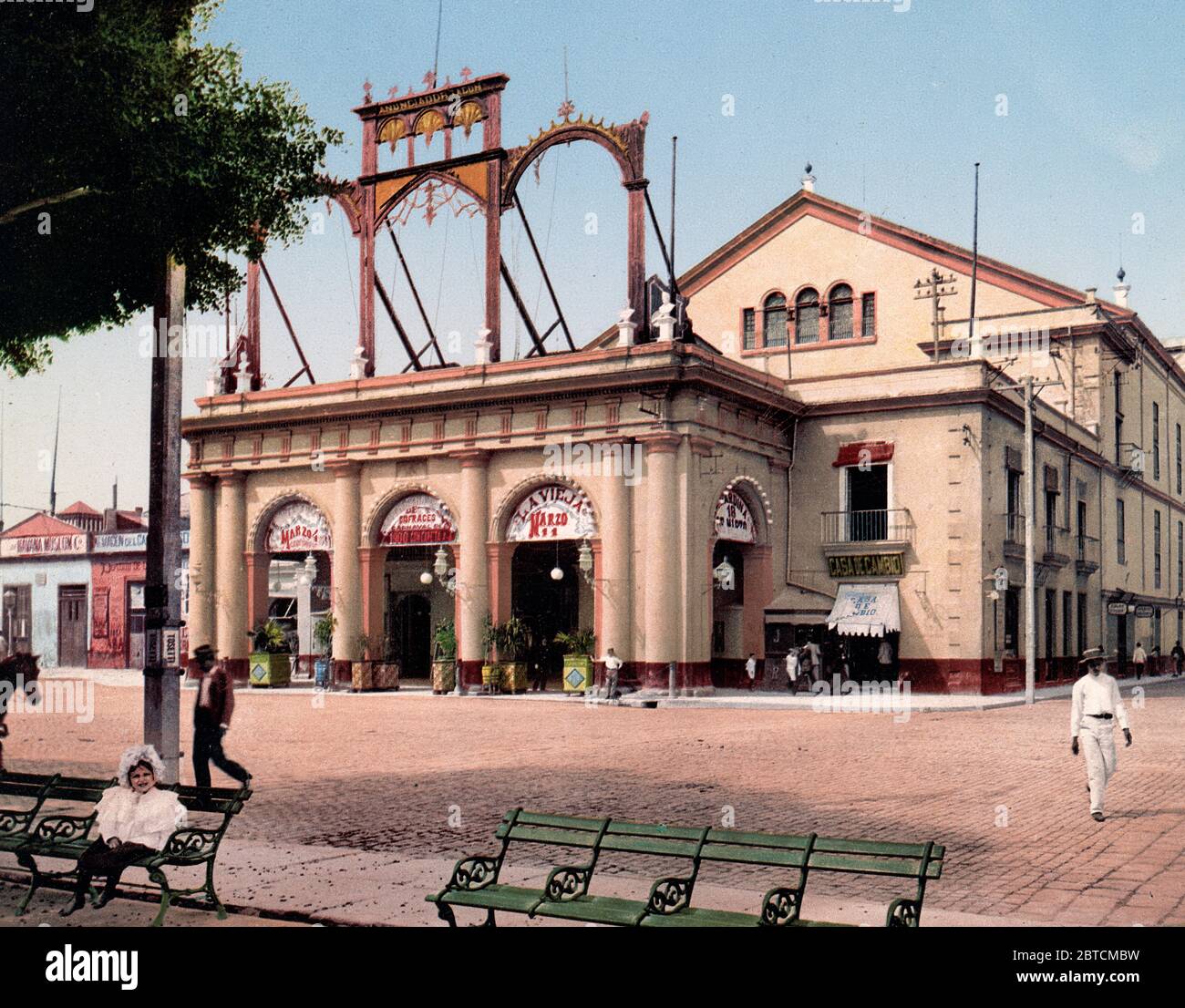 Teatro de Tacon, Havana Cuba ca. 1900 Stock Photo