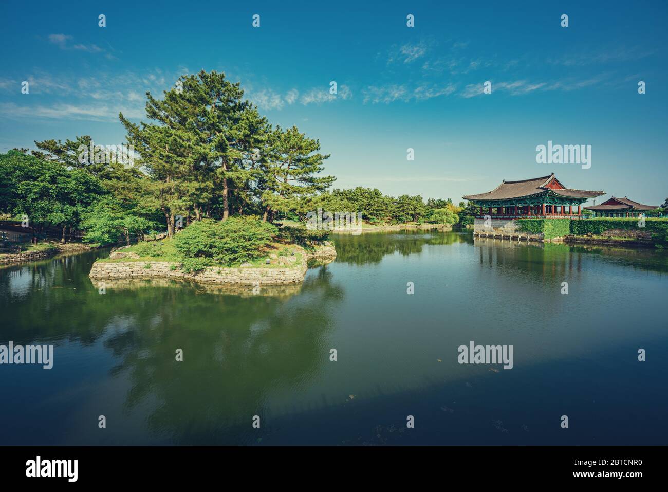 Gyeongju, South Korea - 22 May 2020: Donggung Palace and Wolji Pond, formerly known as Anapji is another popular destination in Gyeongju. Stock Photo