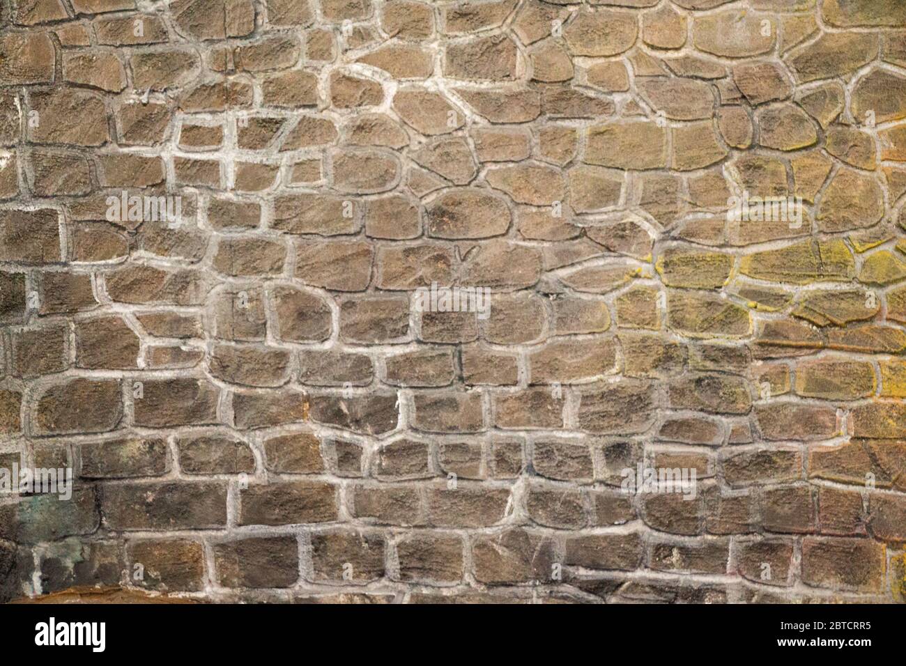 Old grunge brick wall as a background Stock Photo