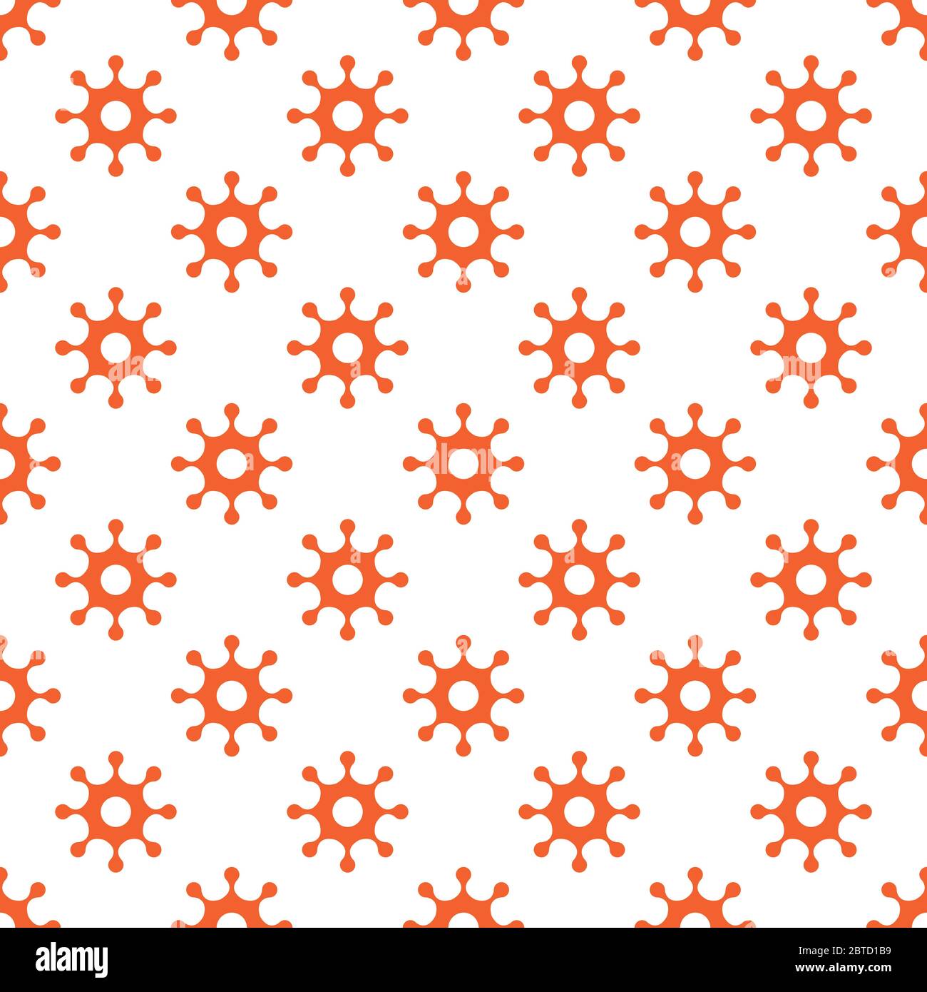 Coronavirus seamless pattern. Repetitive vector illustration of flat ...