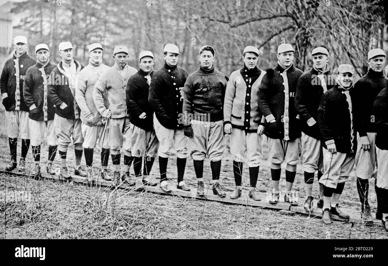 Red Sox at spring training, Hot Springs, AR ca. 1912 Stock Photo Alamy