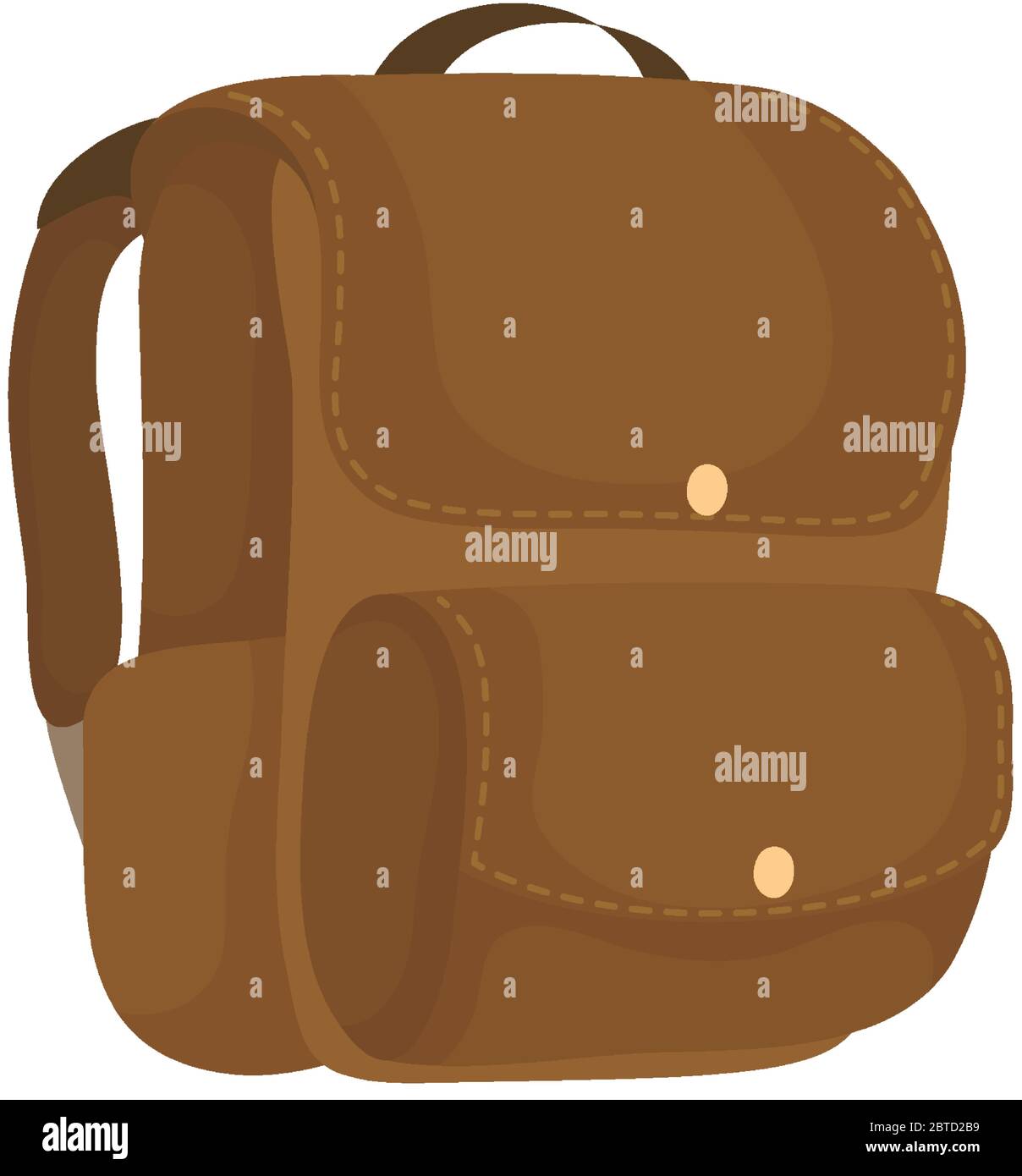 school bag supply isolated icon Stock Vector
