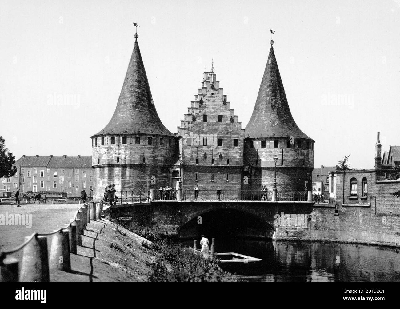 The Rabot Gate, Ghent, Belgium ca. 1890-1900 Stock Photo