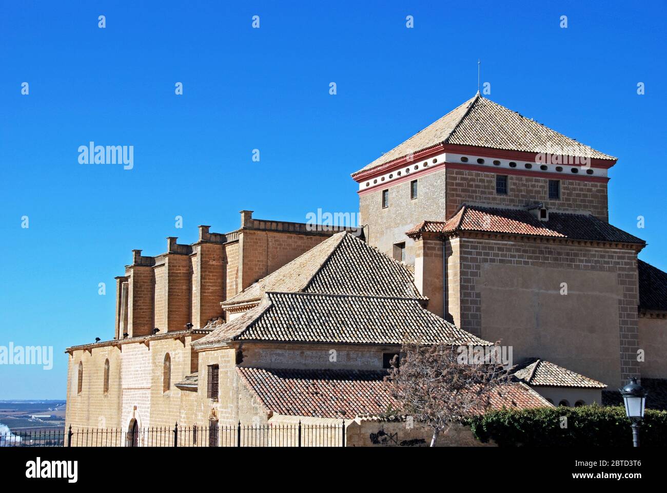 View of Santa Maria Church (Iglesia Colegial de Santa Maria), Osuna, Seville Province, Andalucia, Spain, Europe. Stock Photo
