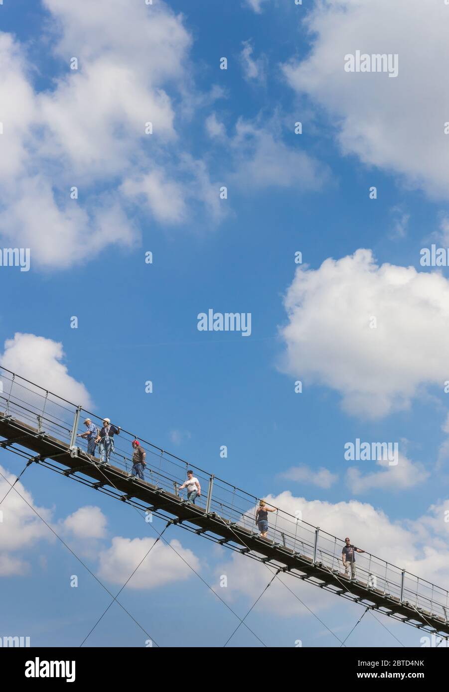 Mountain and suspension bridge hi-res stock photography and images - Alamy