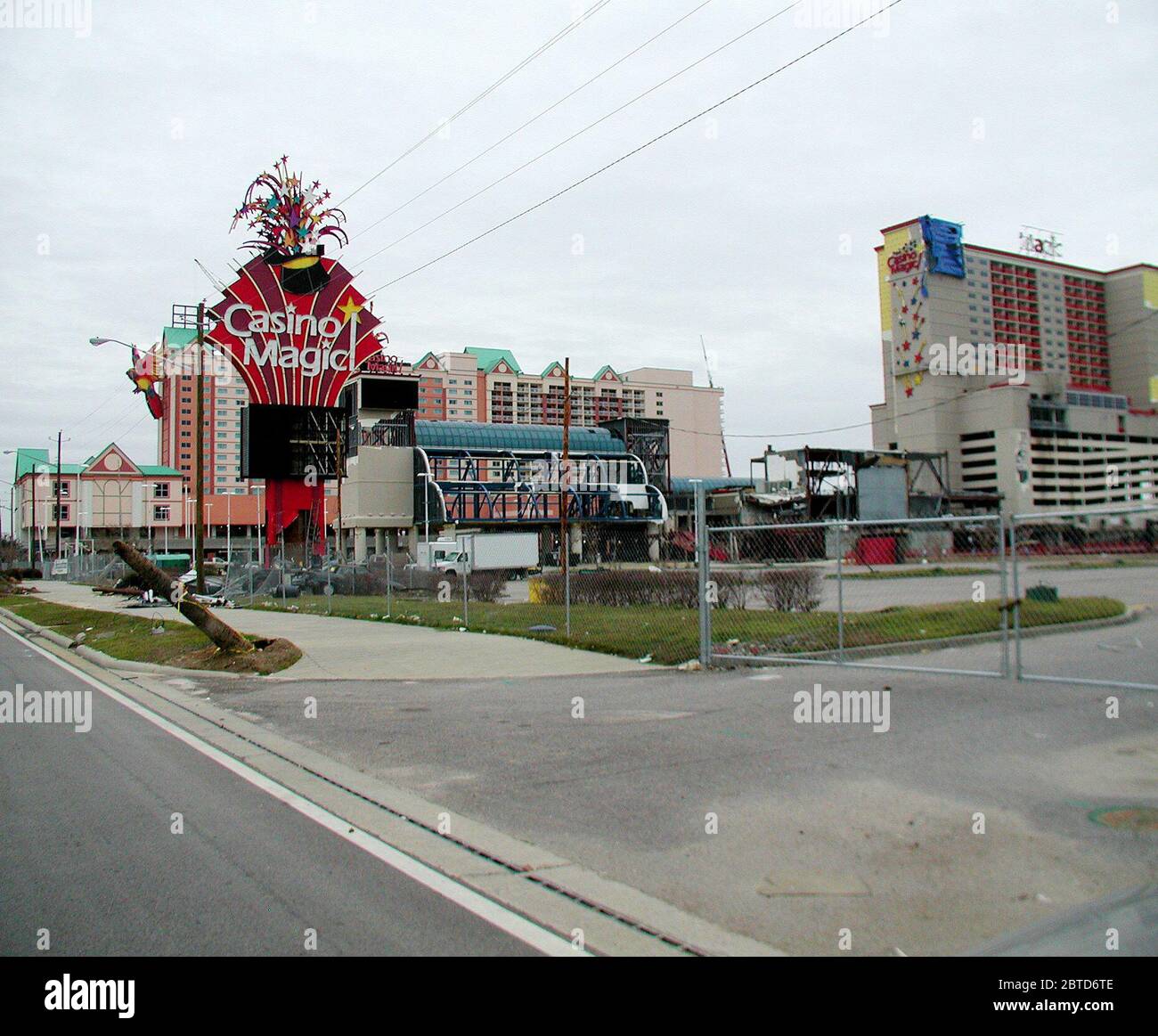 Hurricane Katrina Aftermath - damaged casino buildings Stock Photo