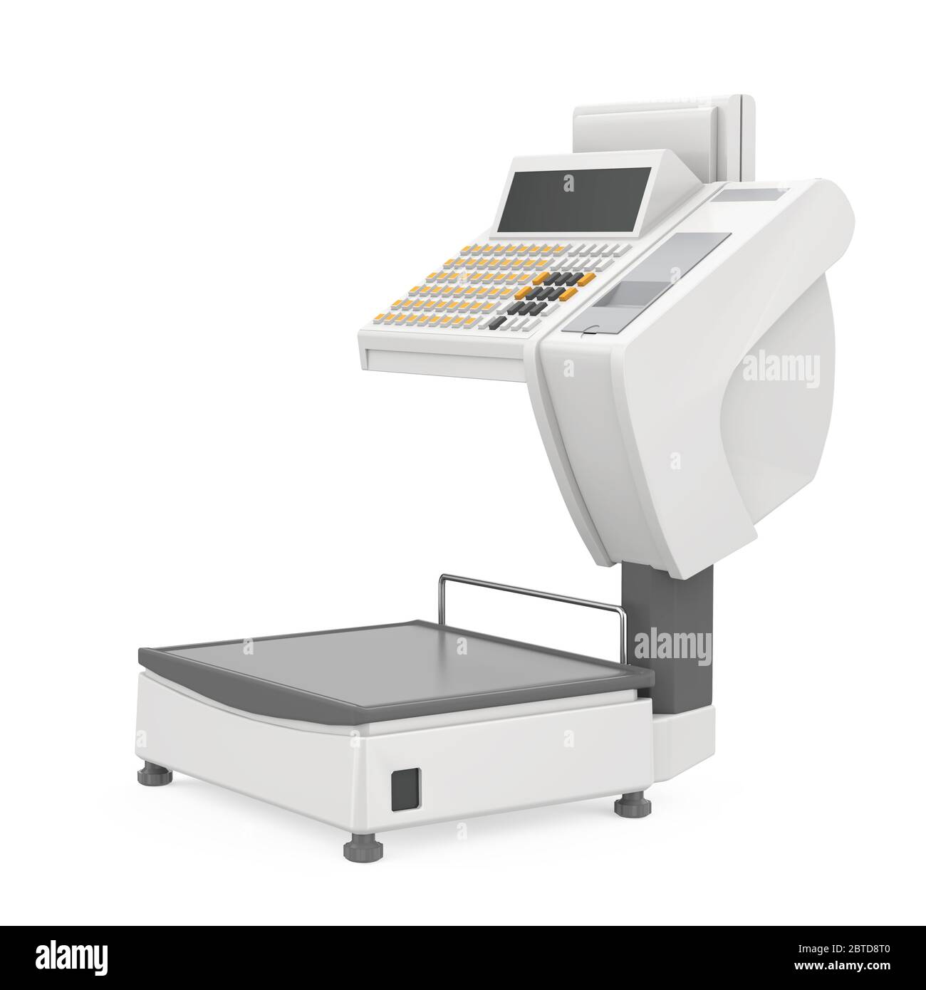 Retail Weighing Scales Isolated Stock Photo Alamy