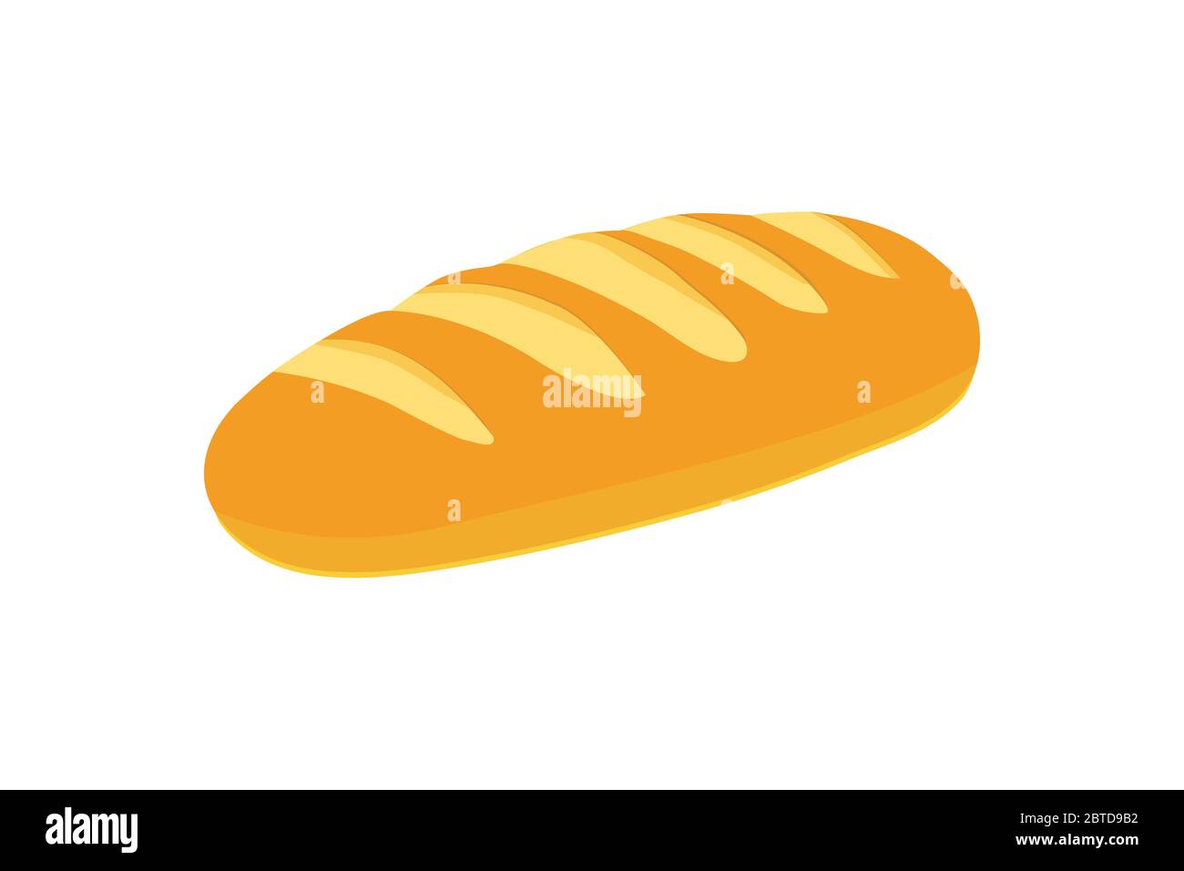 Cartoon bread icon on white Stock Vector Image & Art - Alamy