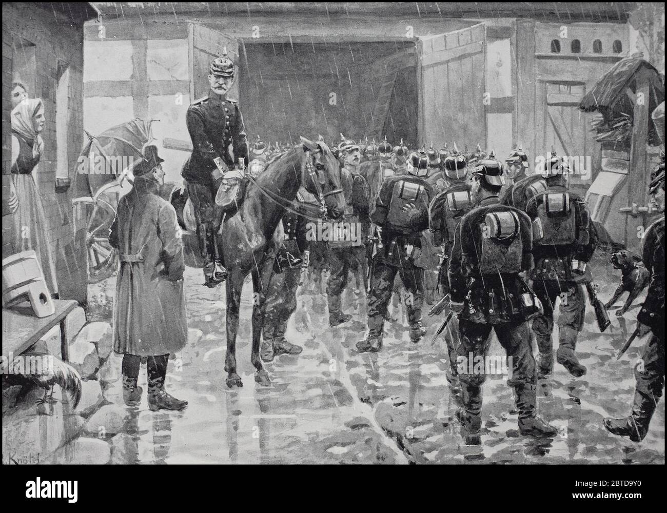 Soldat im regen hi res stock photography and images Alamy