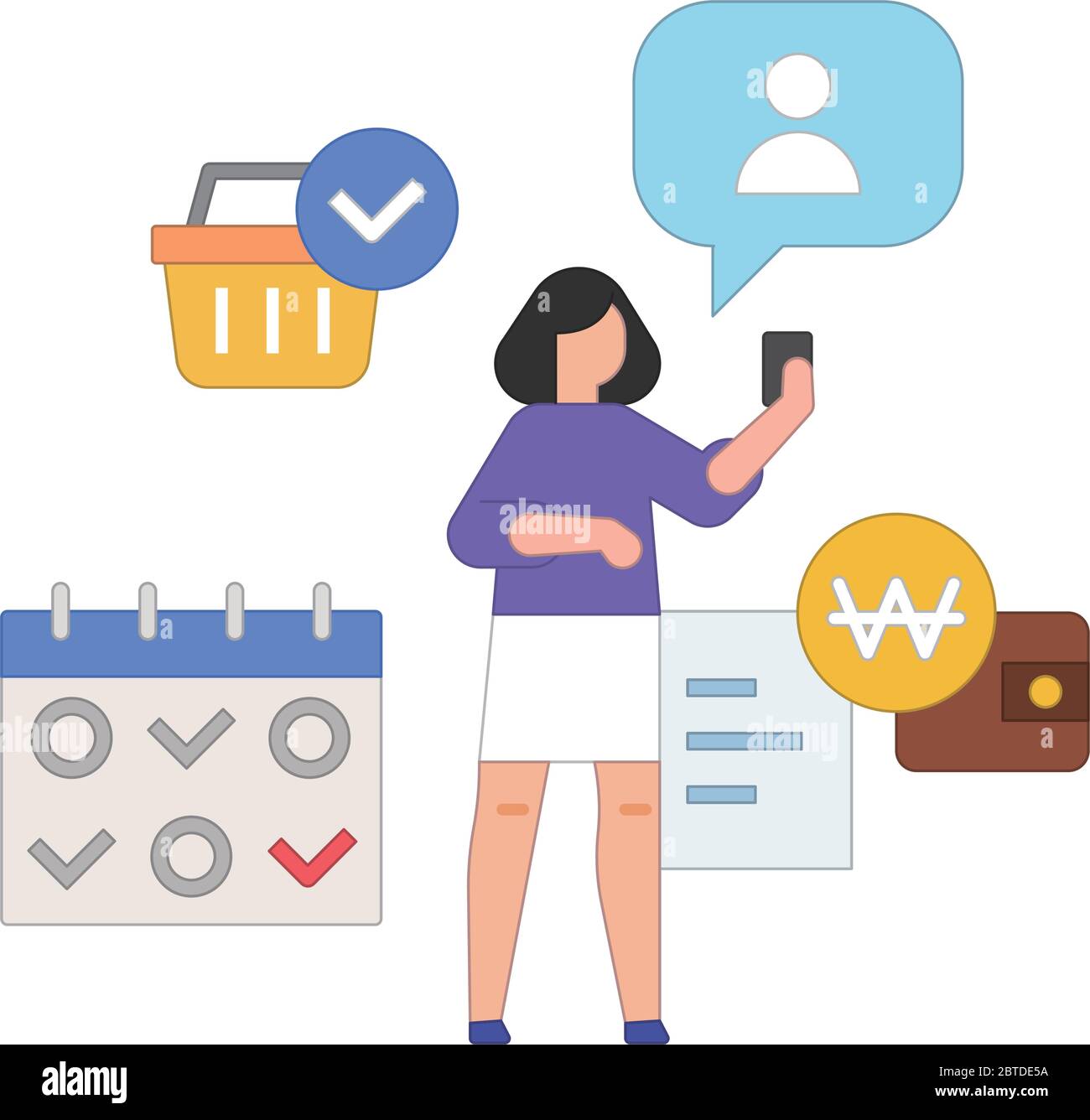 Daily goods Cut Out Stock Images & Pictures - Alamy