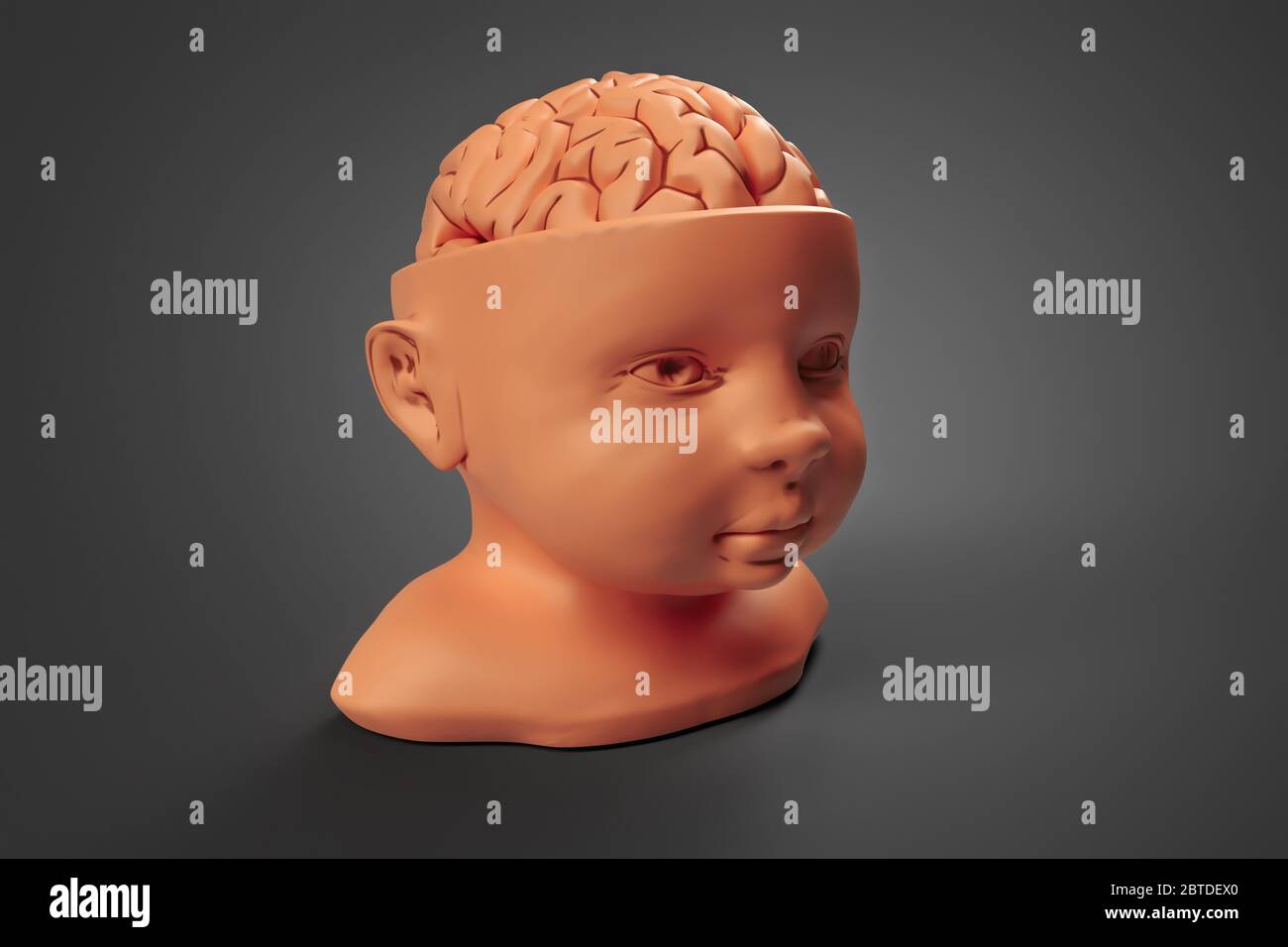 Baby sales clay model