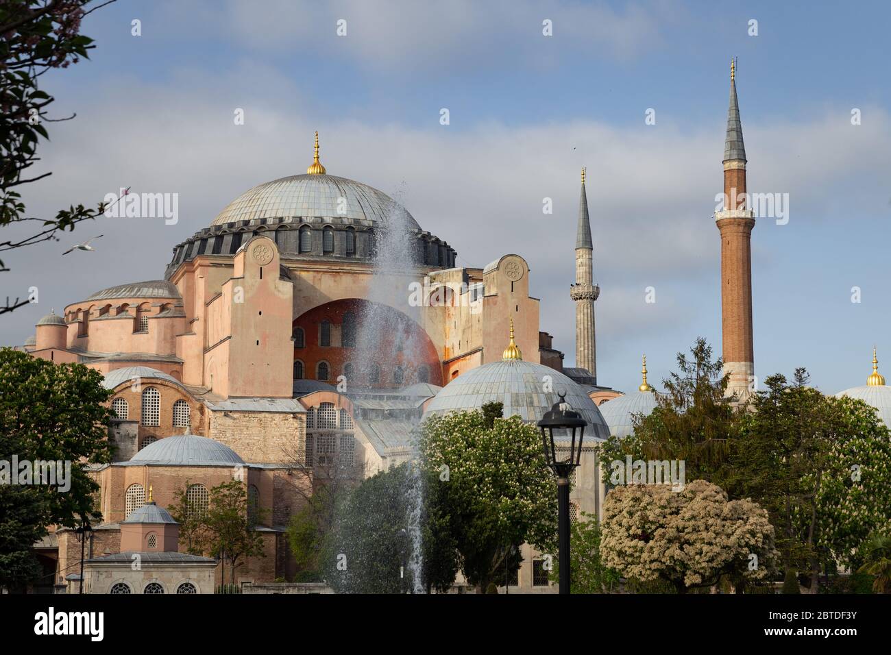 Hagia Sophia Museum in Sultanahmet, Istanbul City, Turkey Stock Photo ...