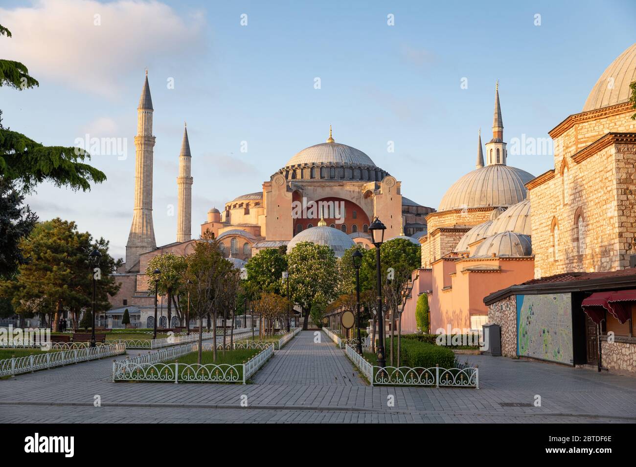 Hagia Sophia Museum in Sultanahmet, Istanbul City, Turkey Stock Photo ...