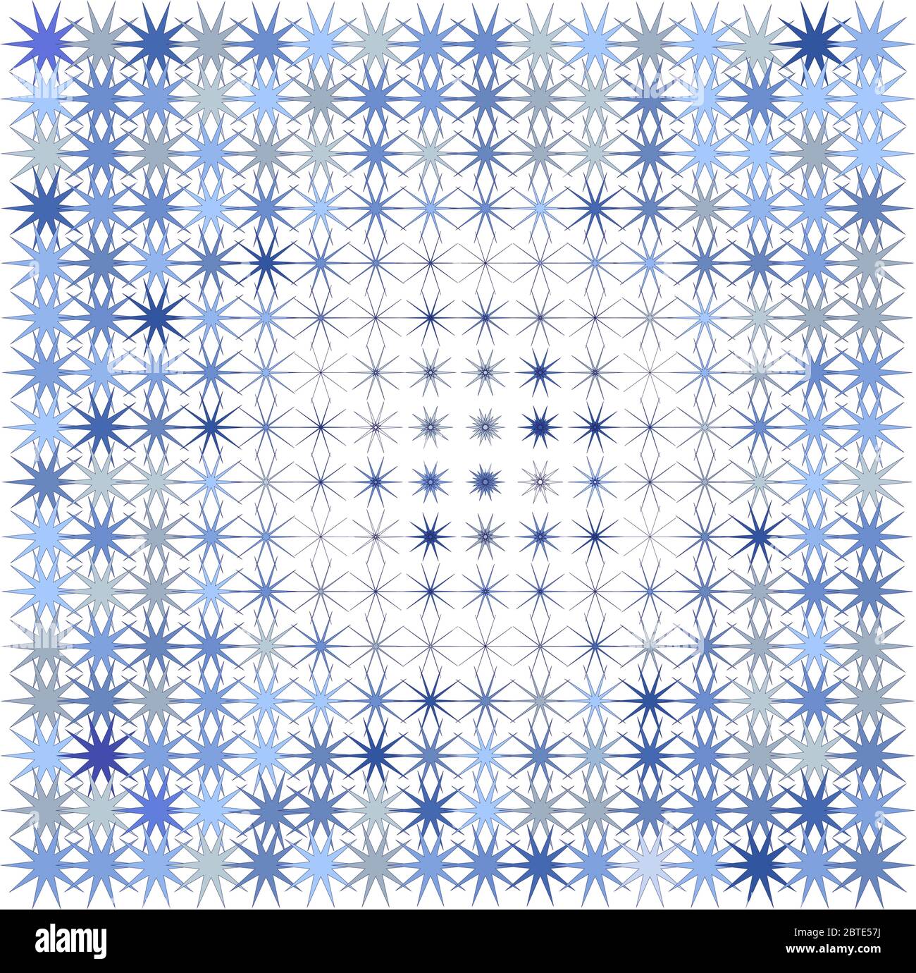 pattern with abstract blue flowers on white background Stock Vector ...