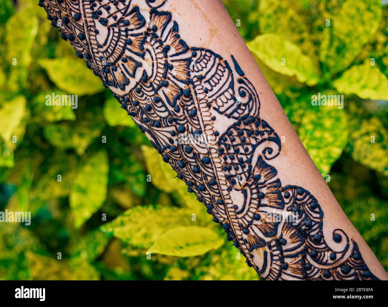 Model Henna Tattoo Hand High Resolution Stock Photography And Images Alamy