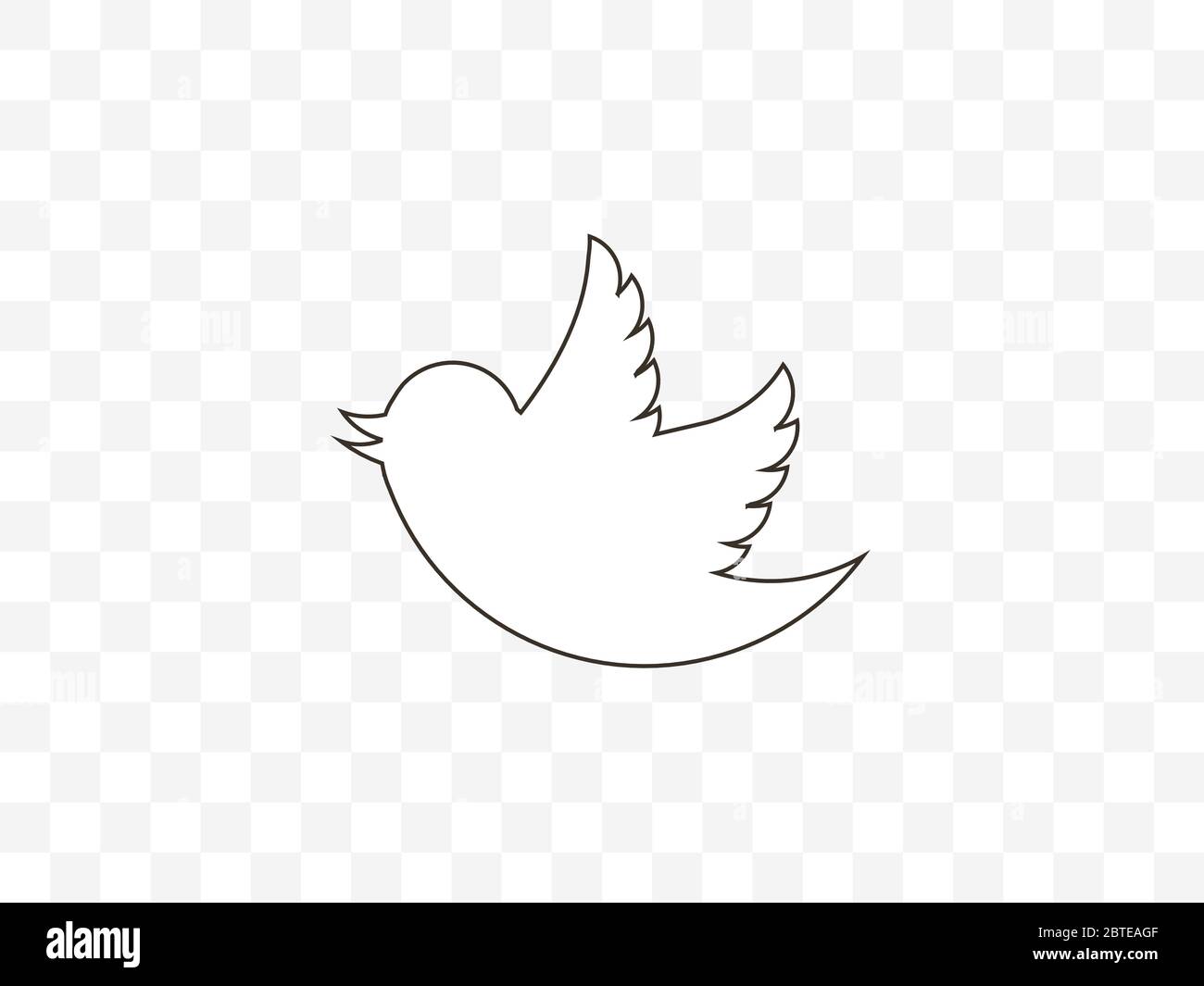 Bird, nature icon. Vector illustration, flat design. Stock Vector