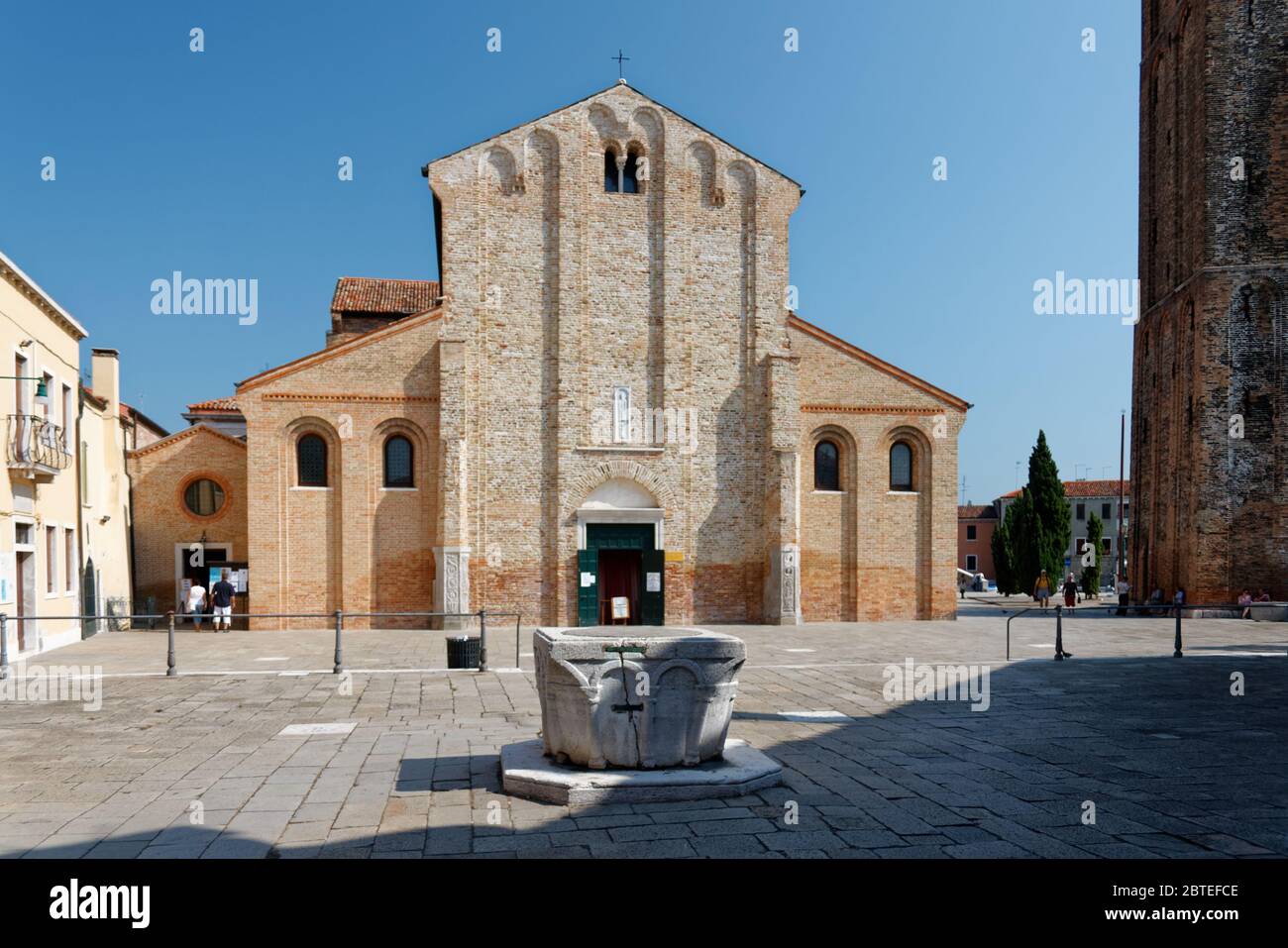 Venice, 21/9/2011: Basilica di Santi Madonna e Donato with bysantine mosaic. Stock Photo