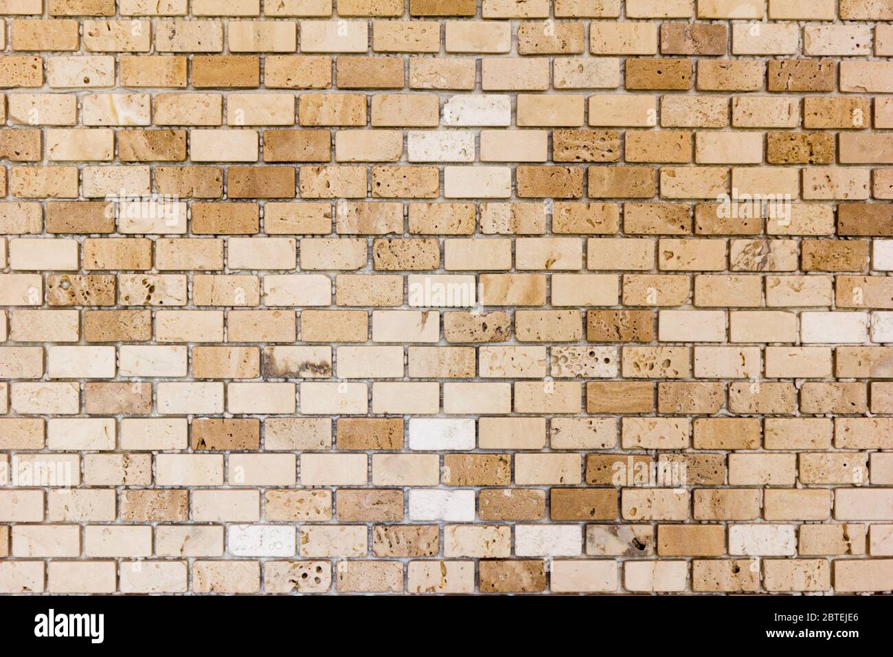 Indoor little tiles made from stone. - Stock Image