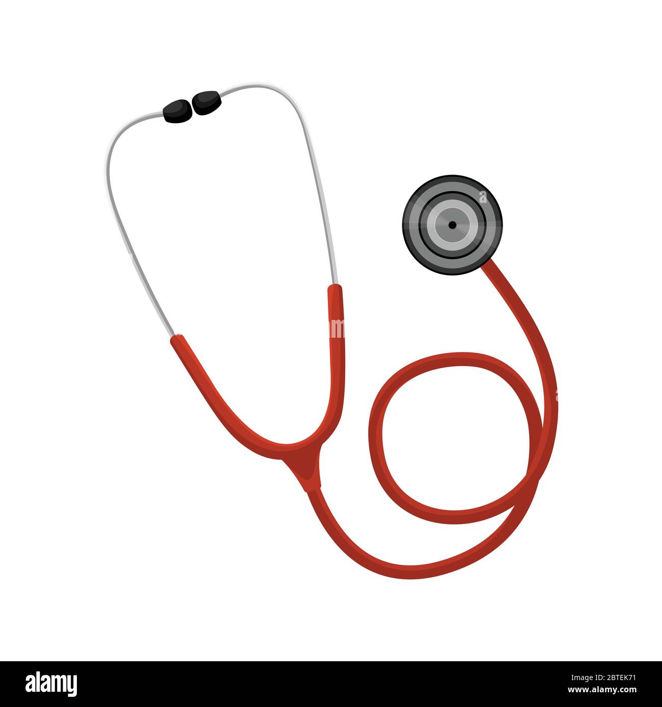 Cartoon red medical stethoscope Stock Vector Image & Art - Alamy
